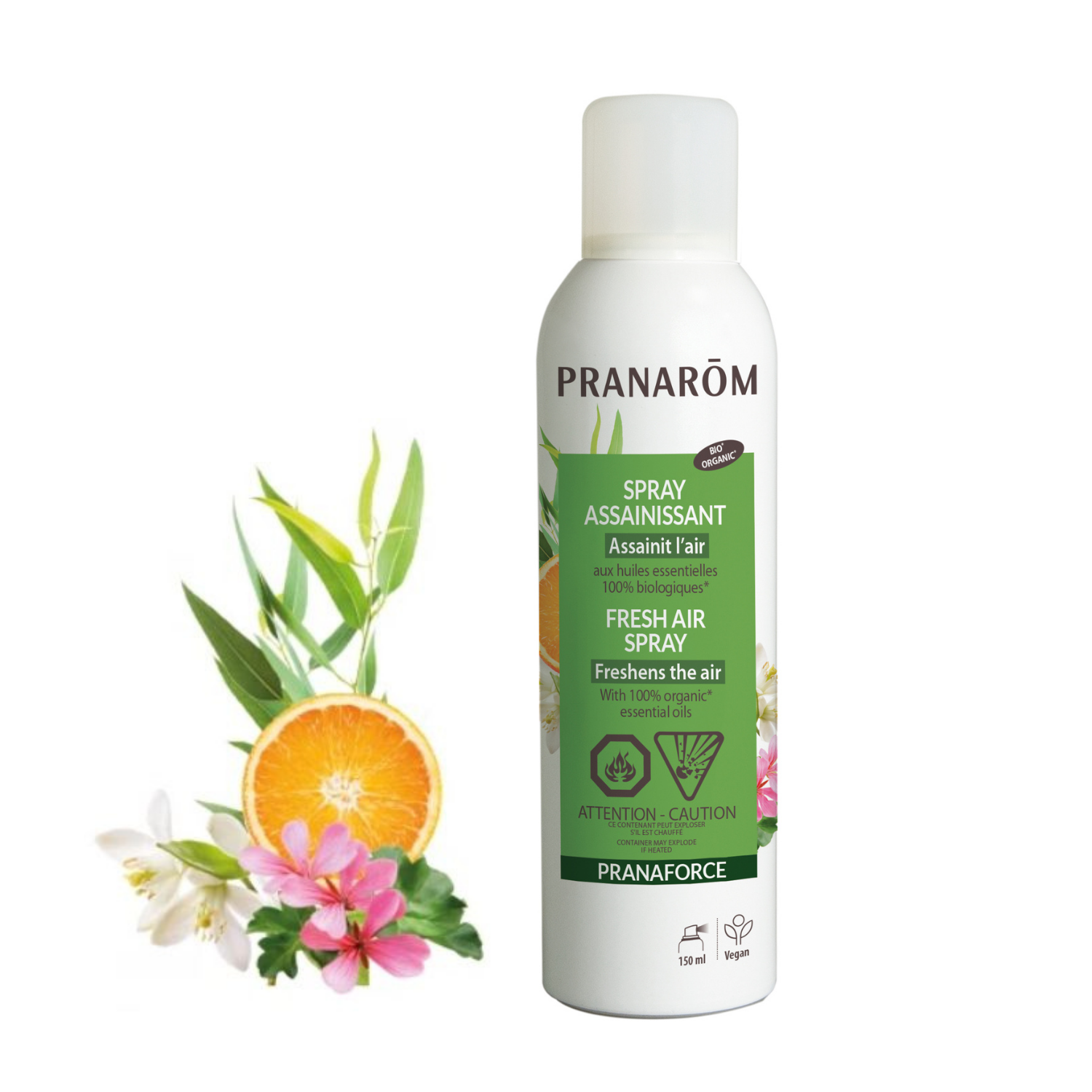 Pranarom - Aromaforce, Air Purifying Spray With Organic Essential Oils,  Deodorizers For Home, Essential Oil Spray With Plant Essences, Fresh Citrus
